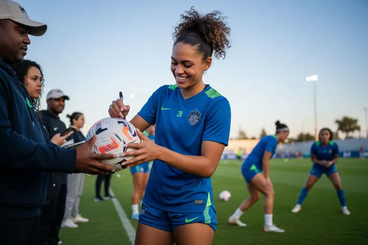 Trinity Rodman is in talks about her future in the National Women’s Soccer League as teams from Europe show interest in her.