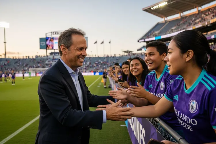 Mark Wilf, co-owner of Orlando Pride, reflects on the team's remarkable rise in women's soccer. He shares how the club has grown from early struggles to winning major titles.