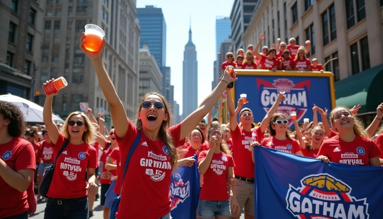 Gotham FC players are celebrating their recent NWSL Championship win with a big parade in New York City. Fans and players joined together for a fun day full of excitement and team spirit.