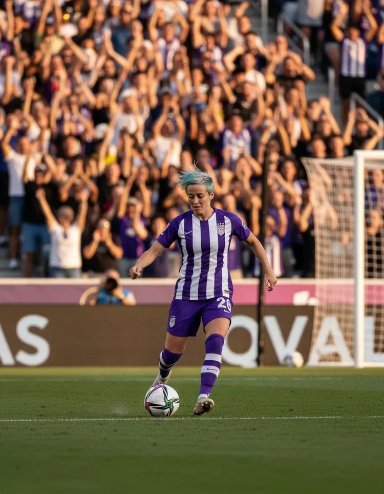 Megan Rapinoe is a well-known football player and activist. She has achieved great success in sports and worked hard for fairness and rights.
