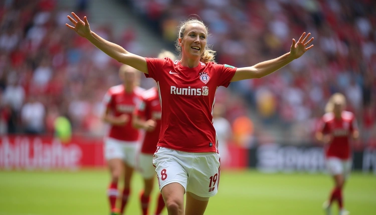 Sandra Jessen scored three goals as 1. FC Köln's women defeated Hamburger SV in a Bundesliga match. This win extends Köln's unbeaten streak to five games.