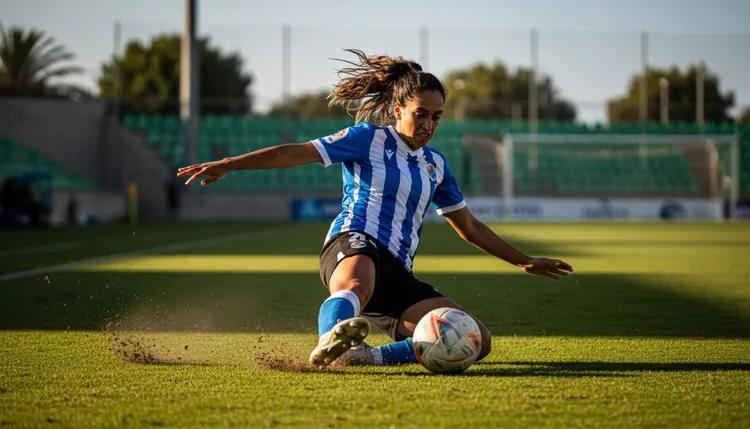 Sakina Ouzraoui is a key player for Costa Adeje Tenerife. She stands out in Liga F Moeve with her great dribbling skills and strong team play.