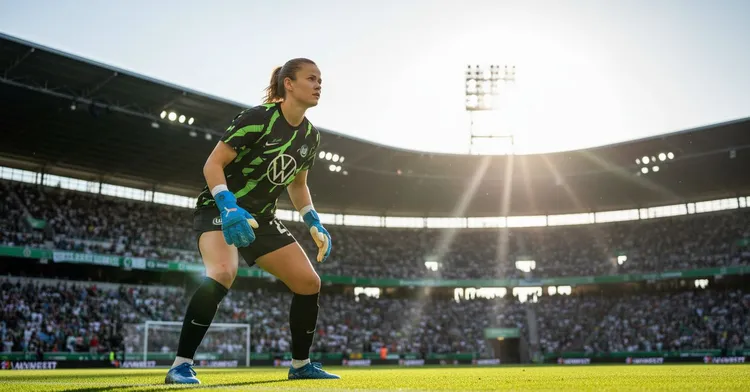 VfL Wolfsburg's goalkeeper Stina Johannes is sidelined due to a facial injury. She will miss the upcoming Bundesliga match against 1. FC Nürnberg.
