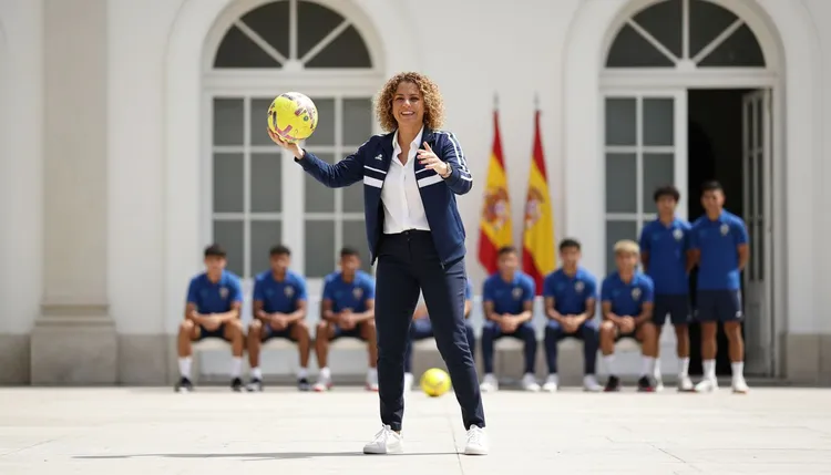 Beatriz Álvarez, president of Liga F, went to the final of the Campeonato Paulista femenino in São Paulo. Palmeiras beat Corinthians to win the title.