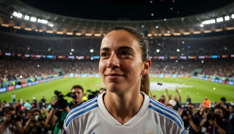 Aitana Bonmatí has won the FIFA Best Women's Player award for the third time. She thanked everyone despite her recent broken leg.