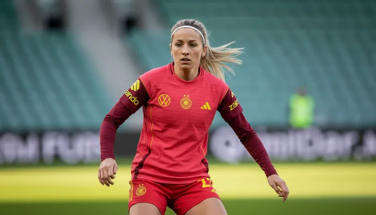 Kathrin Hendrich talks about her football career. She shares plans for women's football.