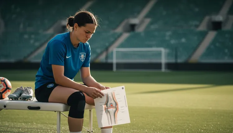 Giovanna Hoffmann from RB Leipzig has a torn ligament. She faces a long time away from football.