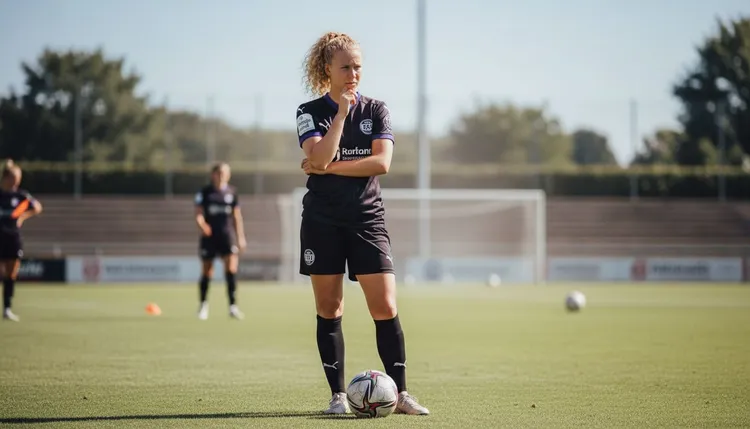 SGS Essen has extended Julie Terlinden's contract until 2028. The 18-year-old winger is happy to keep playing for her home club.