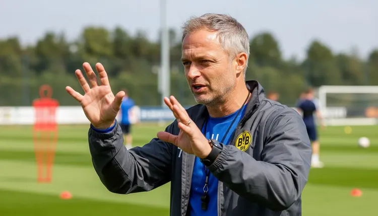 The German women's football team is getting ready for World Cup qualification. Coach Christian Wück leads them to build skills and teamwork.