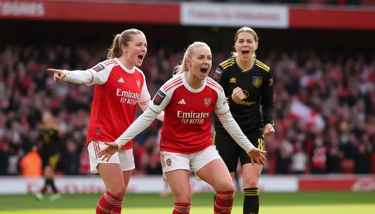 Arsenal and Manchester United drew 0-0 in the WSL at the Emirates Stadium. Arsenal were the better team on the ball but could not score, even against ten players.