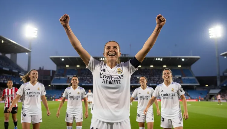 Real Madrid plays Athletic Club tomorrow at 19:00. The match is at Alfredo Di Stéfano stadium in Liga F.