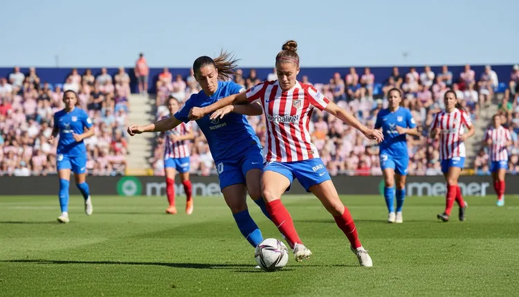 Silvia Lloris plays for Atlético de Madrid. She leads Liga F with the most successful passes.