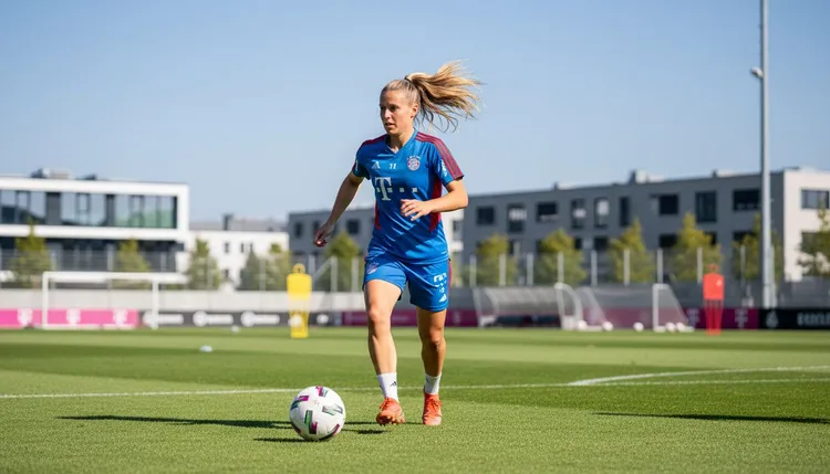 FC Bayern München tops the Bundesliga. They have a six-point lead over VfL Wolfsburg.