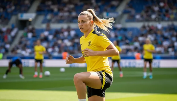 Rafaela Borggräfe plays goalkeeper for FC Liverpool. She got a six-game ban for a discriminatory comment but can still join the German national team.