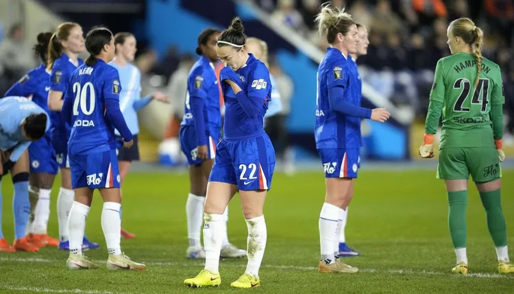 Chelsea is facing tough times in the Women's Super League. Manchester City leads with strong play.