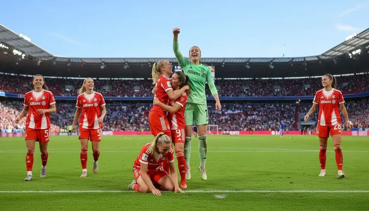 FC Bayern women will play their Champions League quarterfinal home match at Allianz Arena. The game is on April 1 at 18:45 against the winner of Manchester United and Atlético Madrid.