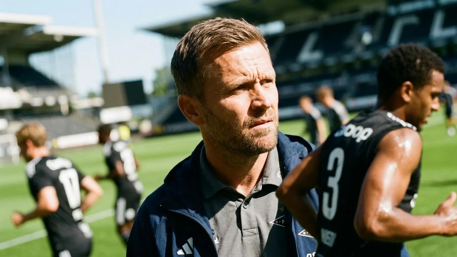 Freyr Alexandersson at Lerkendal, focused in training.