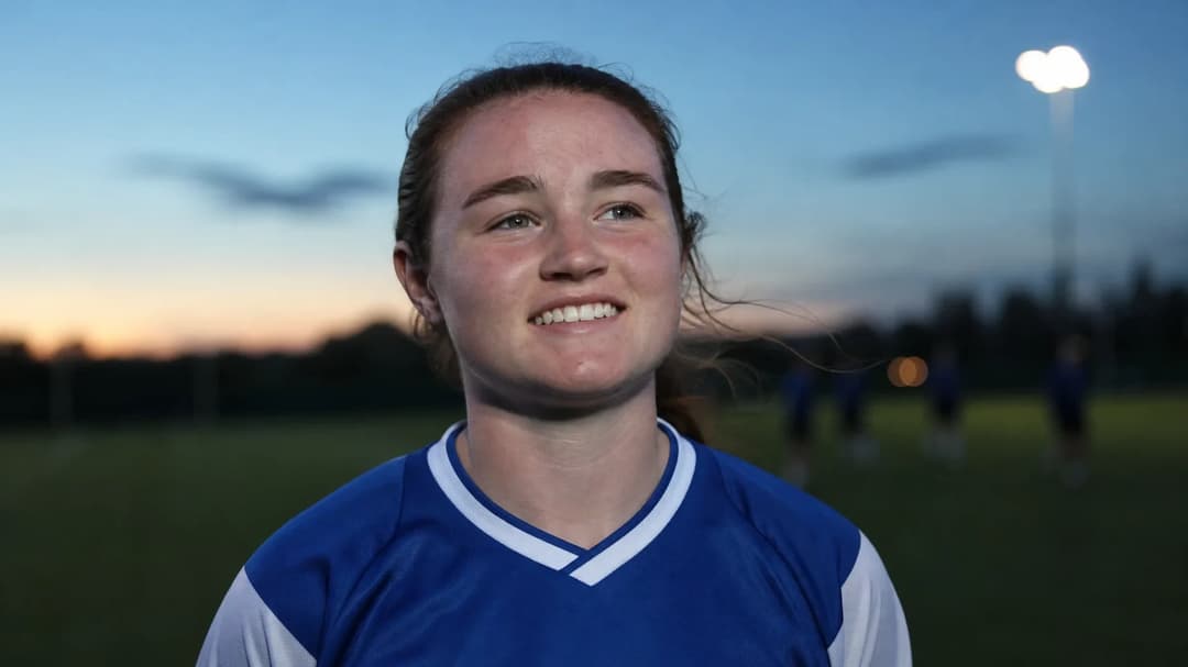 Close-up portrait of Libby Bance at dusk, reflecting on her career transition.